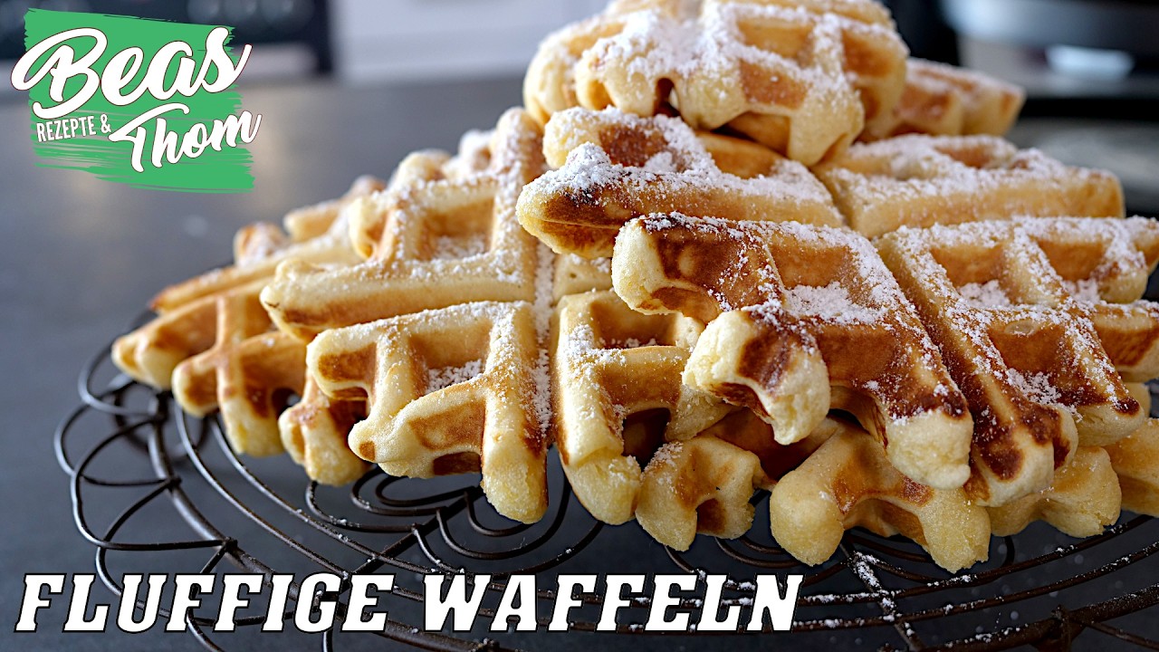 Gutes Waffelteig Rezept ohne Hefe für fluffige Waffeln – mit Dinkelmehl
