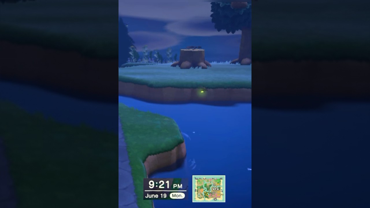 Nighttime Fireflies in #animalcrossing