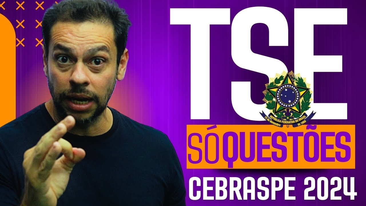 🔴TSE 2024 | QUEST&Otilde;ES COMENTADAS | Portugu&ecirc;s CEBRASPE ✅❌