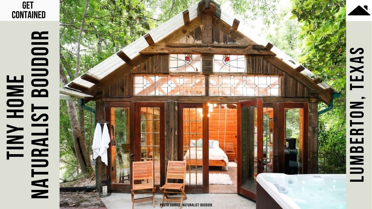 Tour this Gorgeous Tiny Home Cabin 'Naturalist Boudoir' in Lumberton, Texas