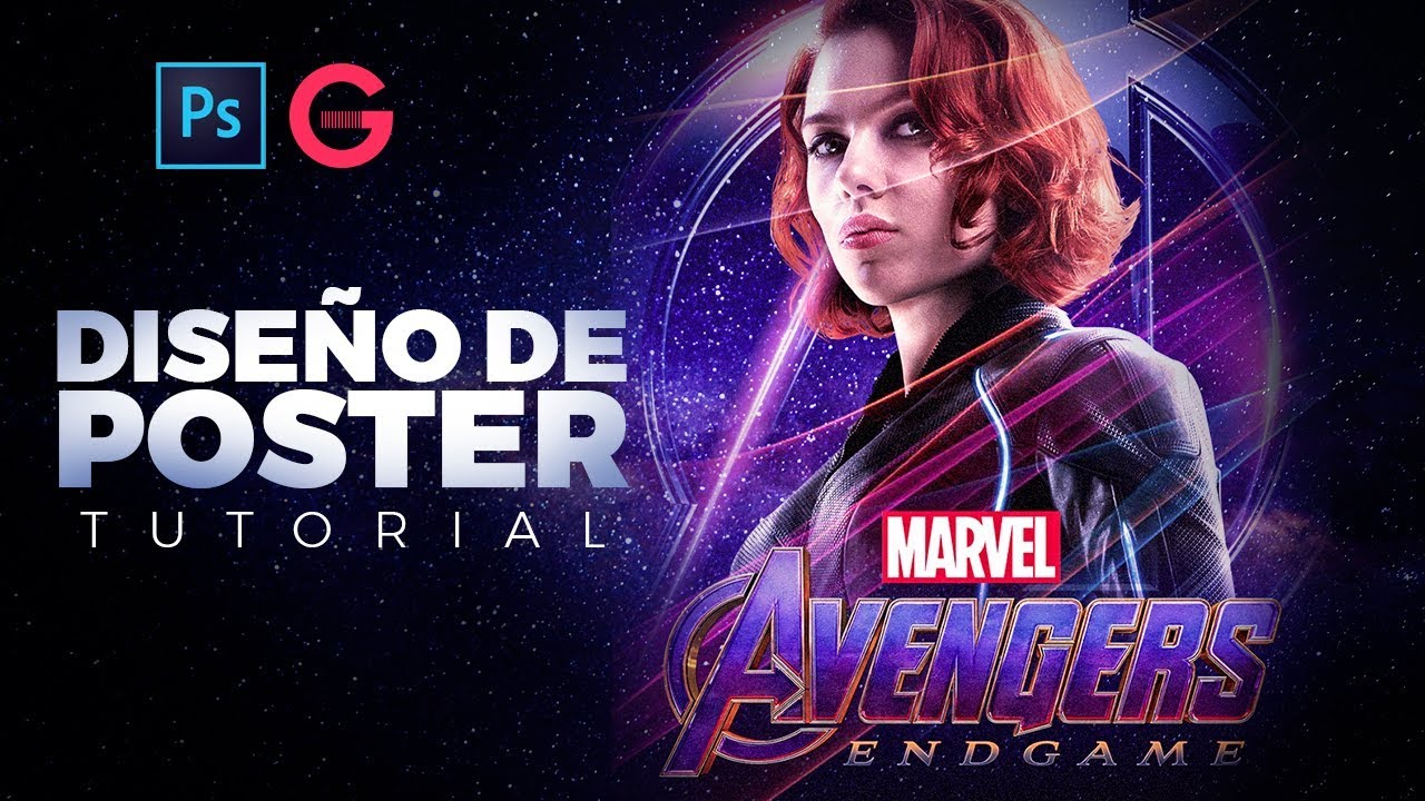 Photoshop Tutorial | Poster Estilo Avengers: Endgame | Poster Avengers: Endgame's Style