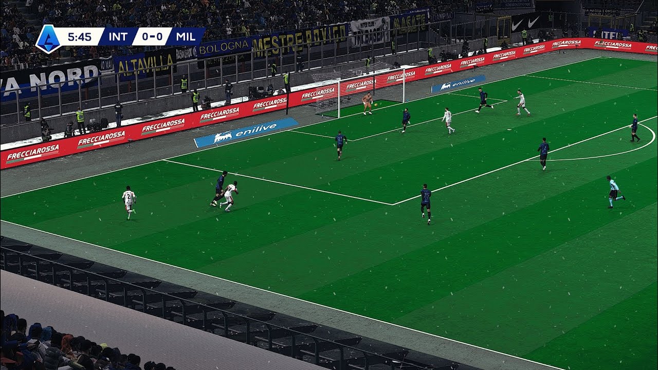 Intermilan против Ac Milan | Milan Derby Full Pes 21 Mod | Reshade & Graphics Overhade | UML Snow...