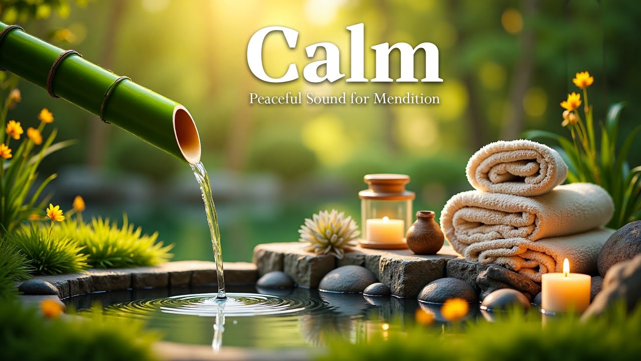Healing Piano with Flowing Water Sounds 🌿 Deep Sleep, Relieve Stress, Anxiety and Depression