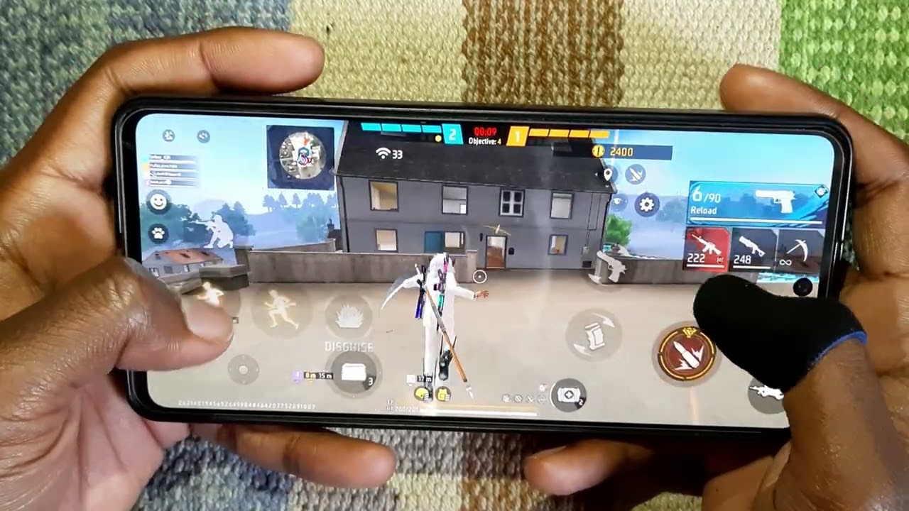 Free Fire Max Cs-ranked 2Fingure Custom HUD Handcam Mobile Gameplay with commentary