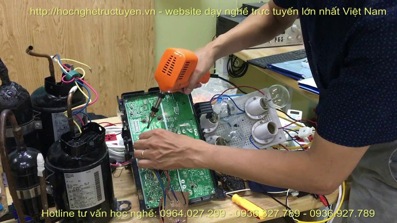 Phương pháp Test IC điều khiển Block bằng 3  bóng đèn, Test 3 pha.