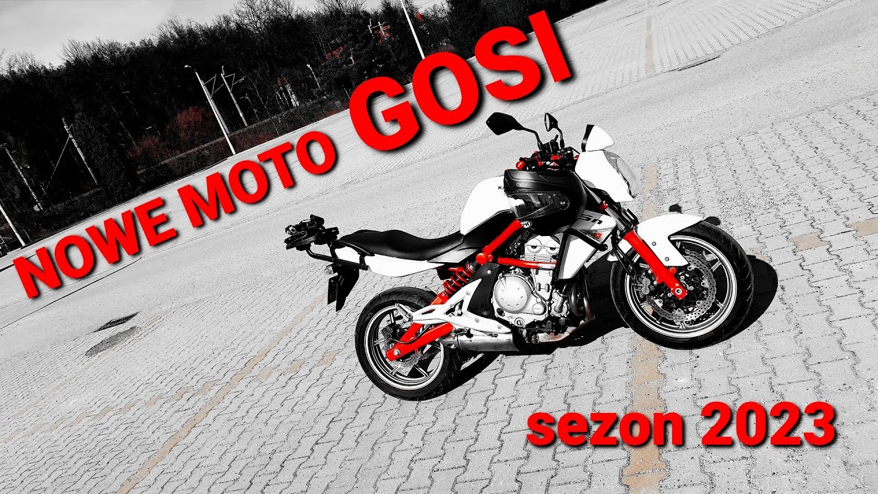 nowy sezon 2023 i nowe moto Gosi  Kawasaki  ER6n - pierwsza jazda