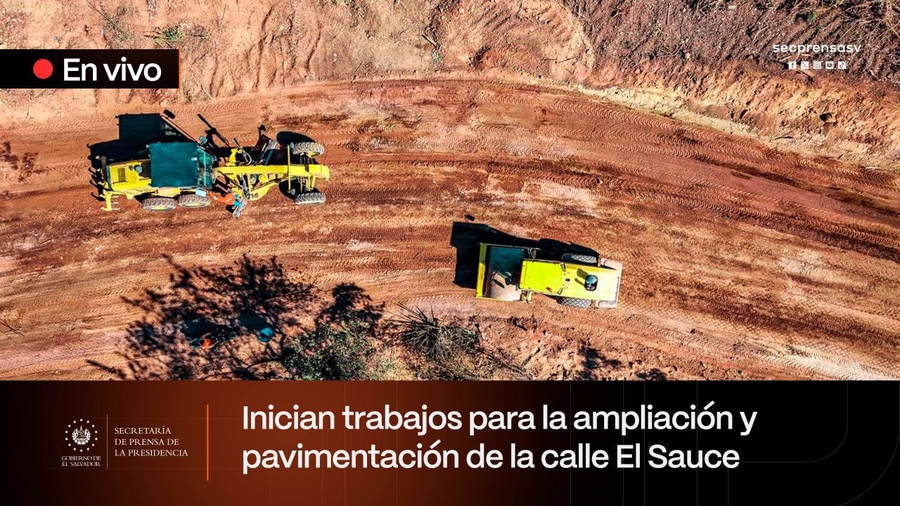Gobierno del Presidente Nayib Bukele inicia pavimentación de la calle El Sauce
