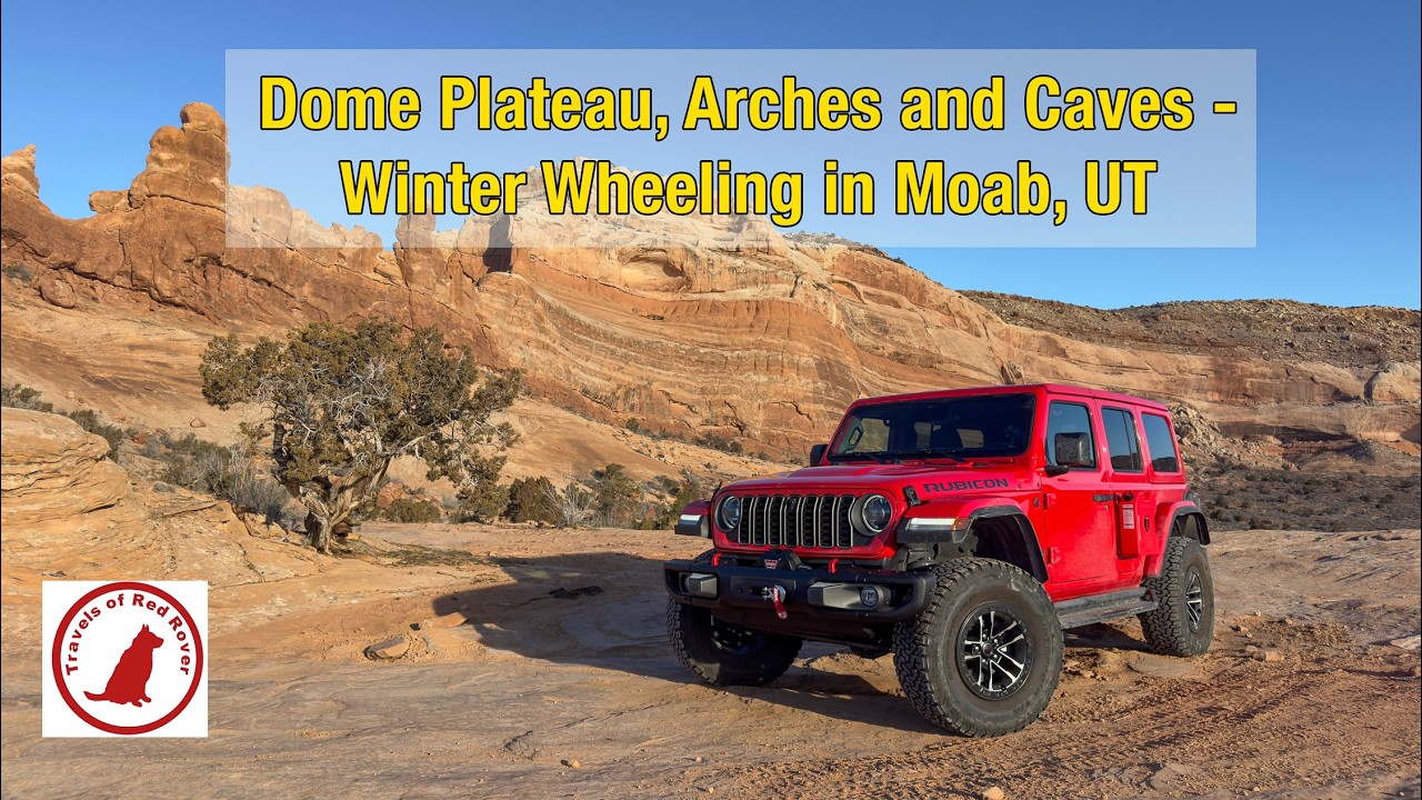 Зимние поездки по бездорожью на плато Доум: арки и пещеры #jeepwrangler #moabutah #domeplateau #o...