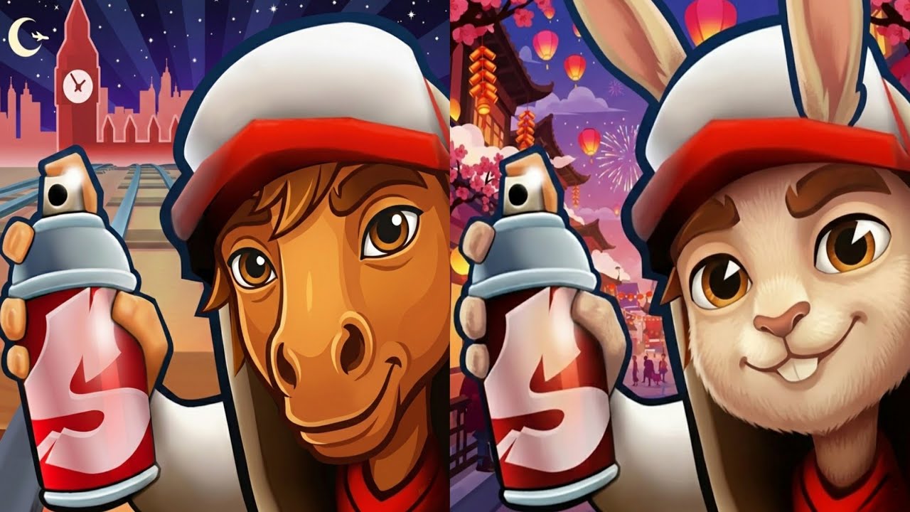Subway Surfers: Год Лошади 🆚 Сравнение карт Года Кролика