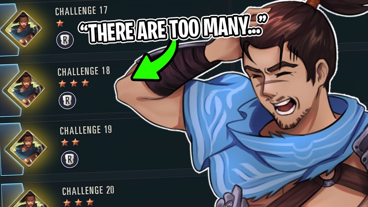 I Tried To Beat ALL 70 CHALLENGES in Path of Champions - Legends of Runeterra