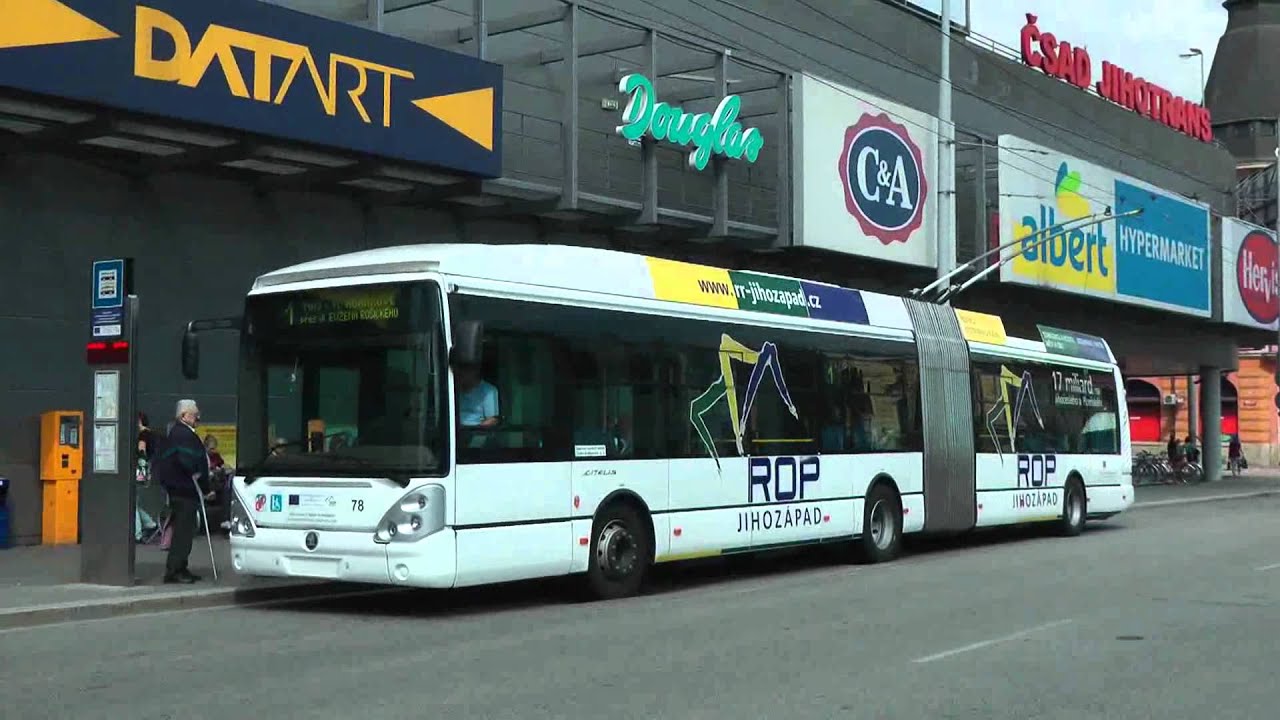 CESKE BUDEJOVICE TROLLEYBUSES MAY 2012