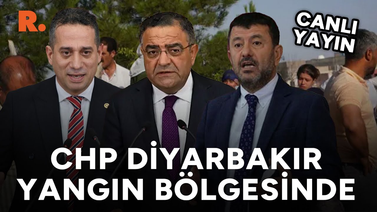 CHP heyeti, Diyarbakır'da yangın bölgesinde taziye ziyareti yapıyor #CANLI