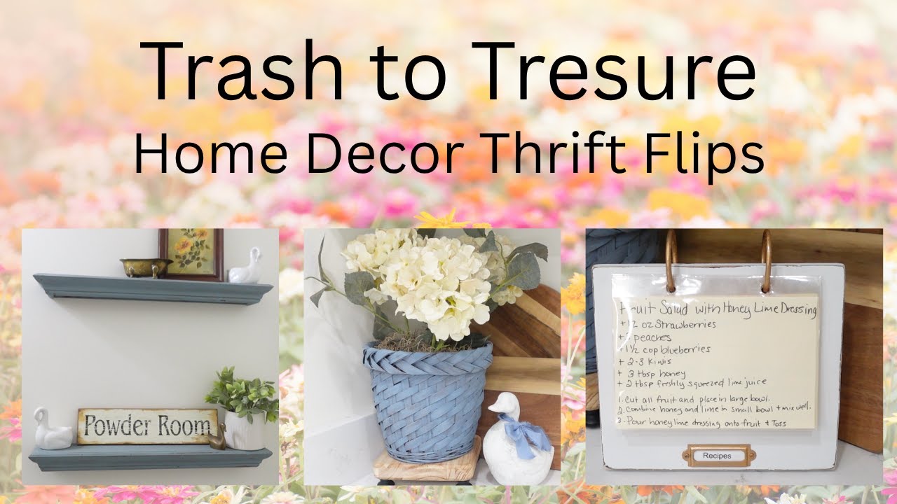 Trash to Treasure Goodwill Bins Thrift Flips Home Decor Makeovers