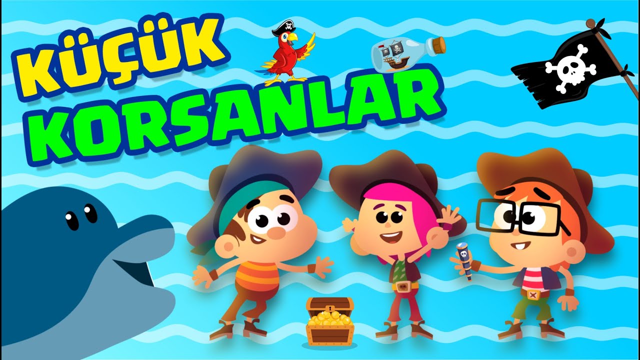 Korsan Şarkısı (YENİ) 🏴‍☠️ Çocuklar İçin Eğitici Şarkılar 🎶 Küçük Korsanlar 🦜 Çizgi Film