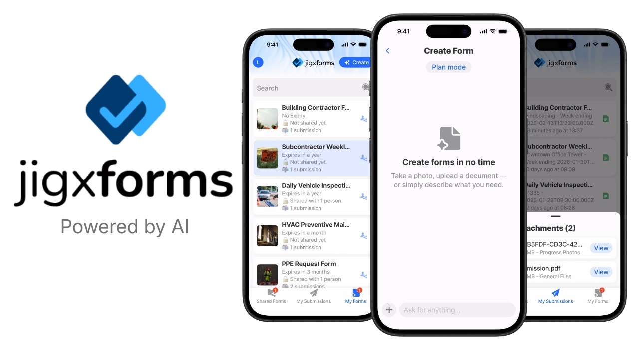 JigxForms: AI-Powered Form Creation on Your Mobile Device