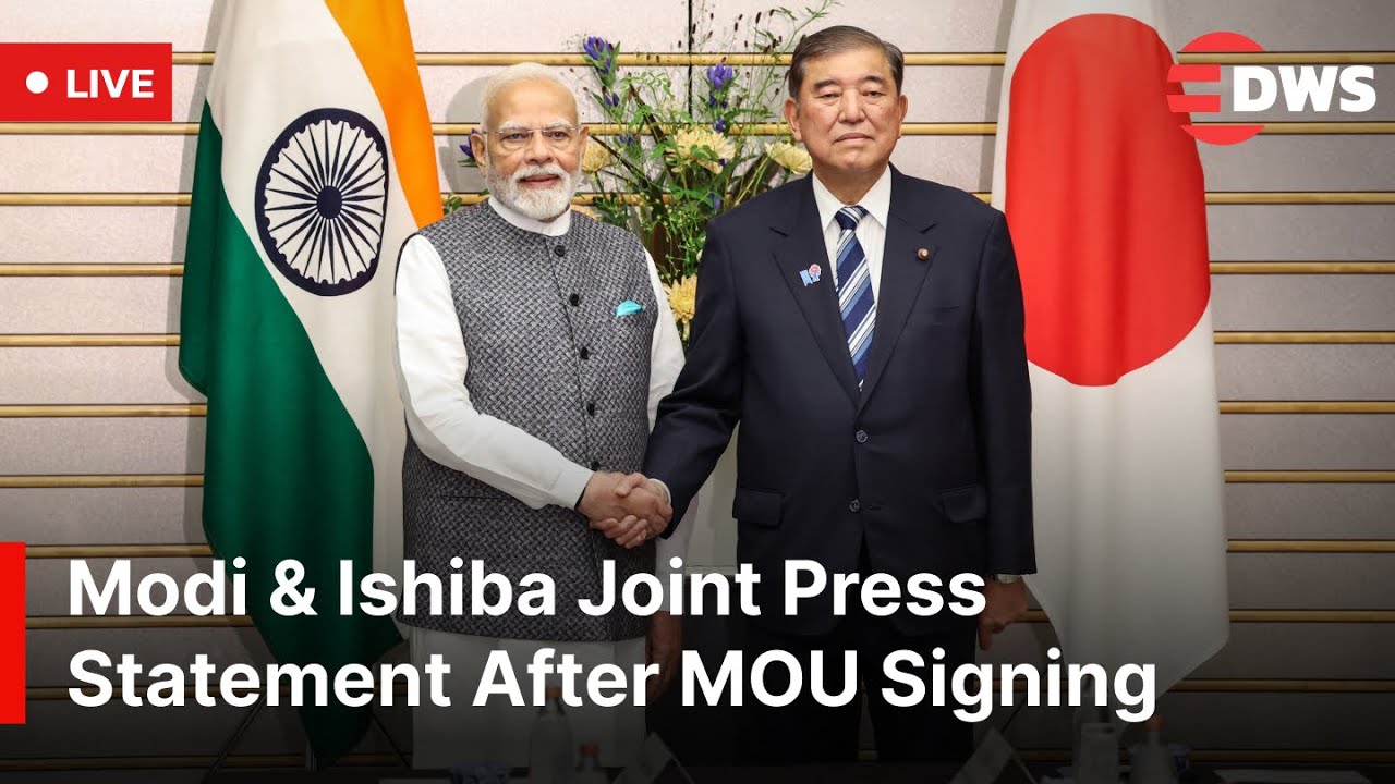 LIVE: PM Modi & Japan&rsquo;s PM Shigeru Ishiba Deliver Joint Press Statements After MOU Signing | AC1E