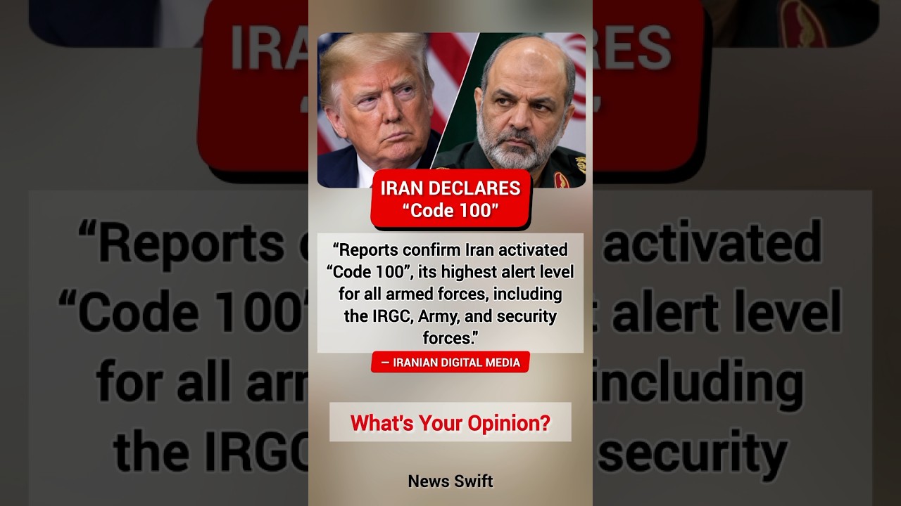 IRAN Triggers &lsquo;CODE 100' EMERGENCY Order!