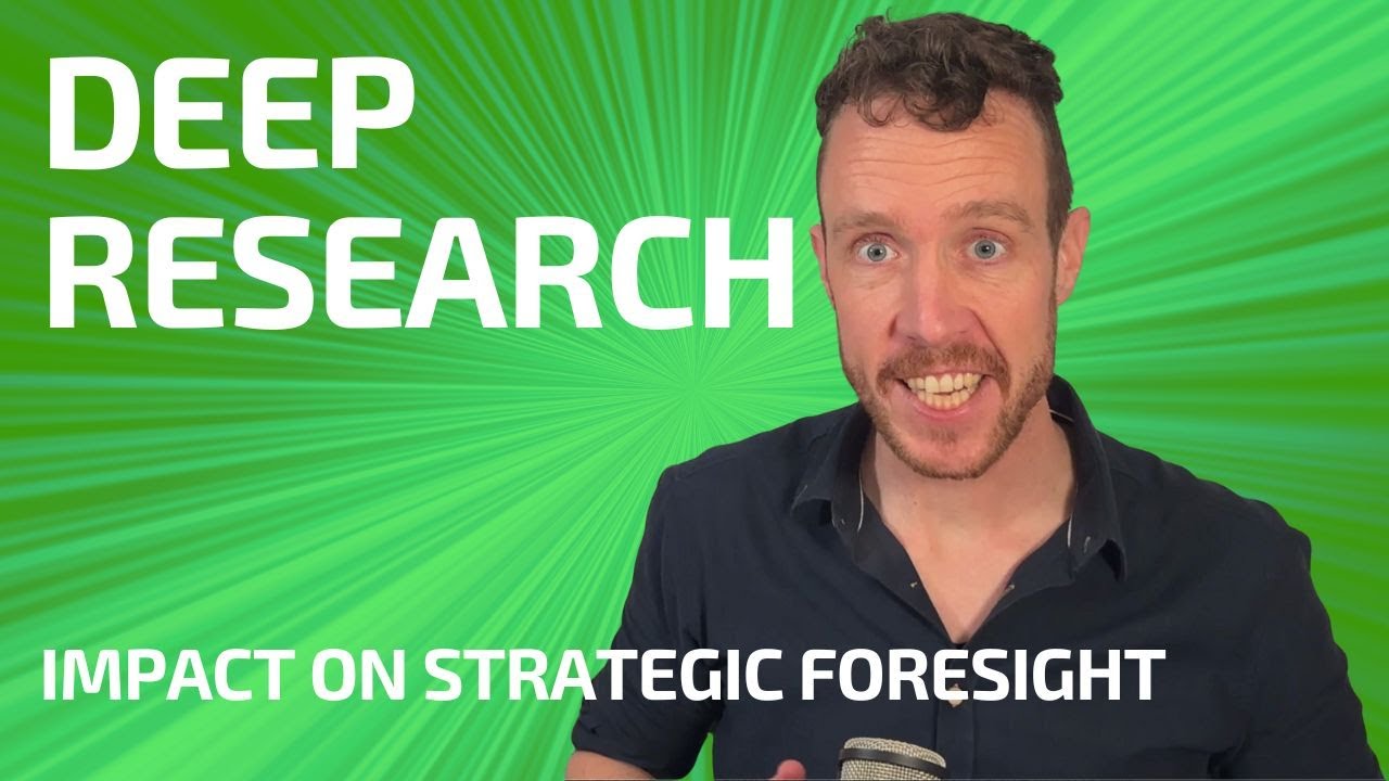 DEEP RESEARCH - Demo + Impact on Strategic Foresight and Knowledge Work | Peter Joosten