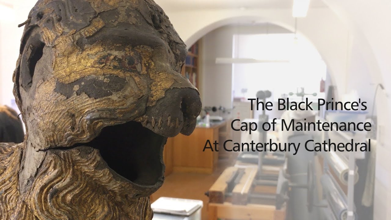 Up close with The Black Prince's Cap of Maintenance