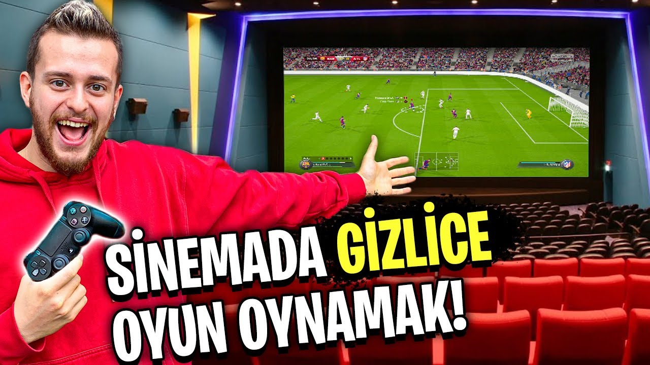 GİZLİCE SİNEMADA BİR GECE GE&Ccedil;İRMEK! (Sinemada Oyun Oynadık)