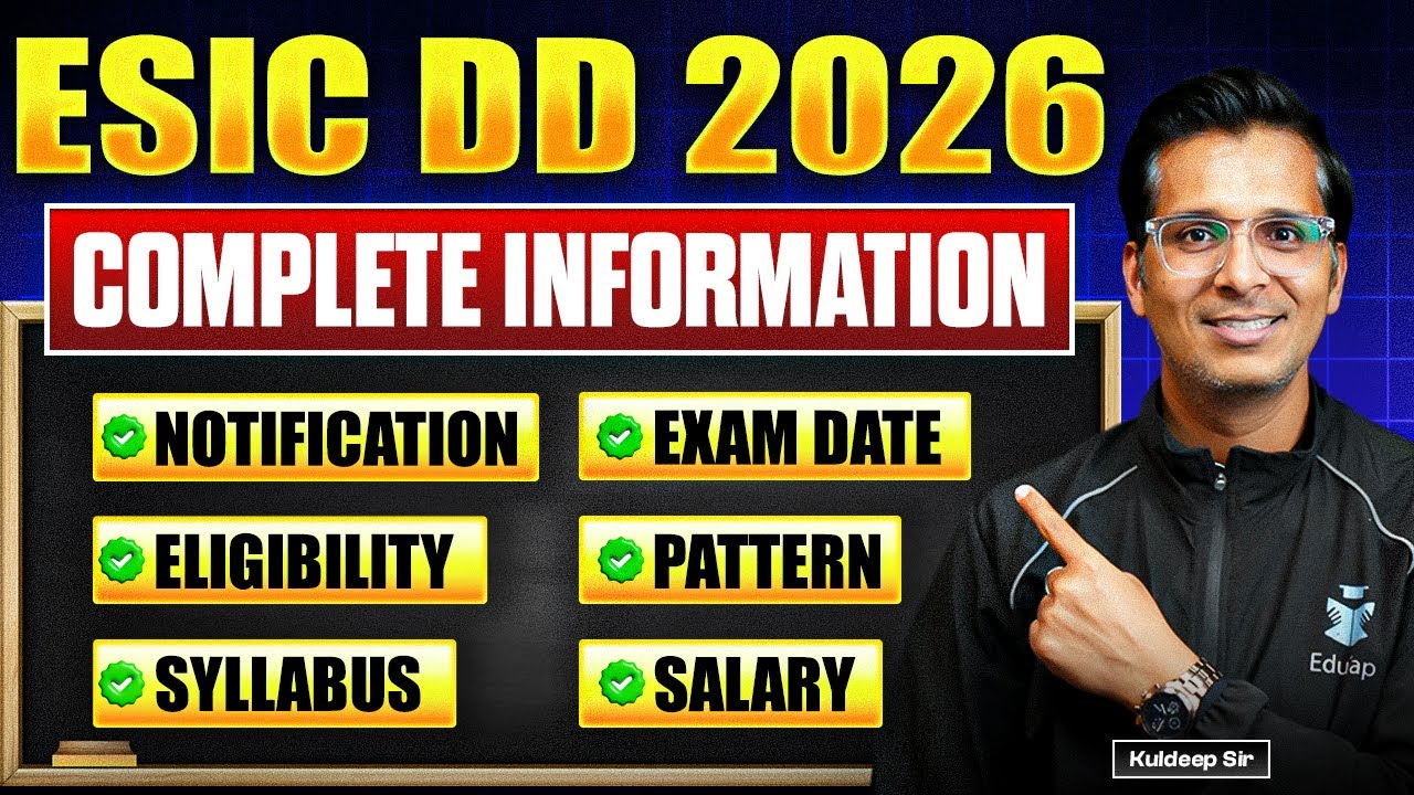 UPSC ESIC Deputy Director 2026 Complete Information | Notification, Job Profile, Salary, Exam Date