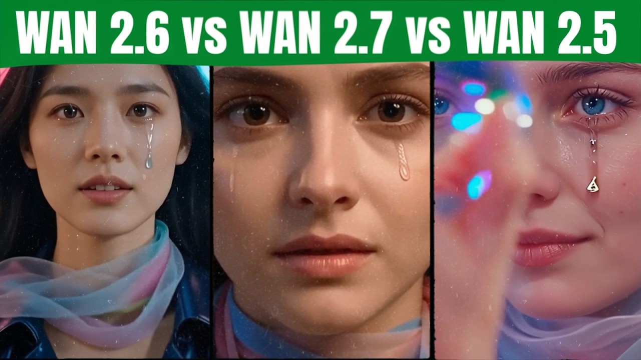 Сравнительный анализ WAN 2.7, WAN 2.6 и WAN 2.5 | Анализ бок о бок