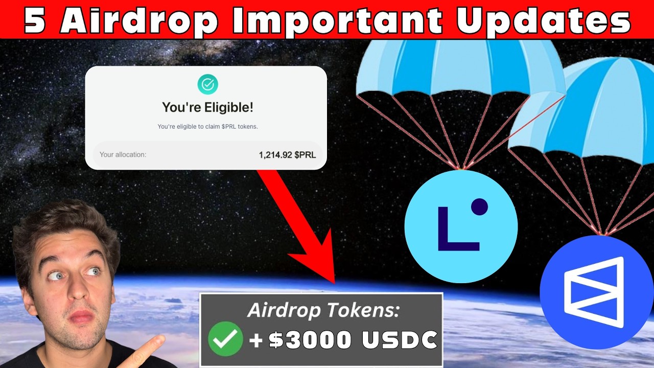 5 Airdrop Important Updates - Do This Now