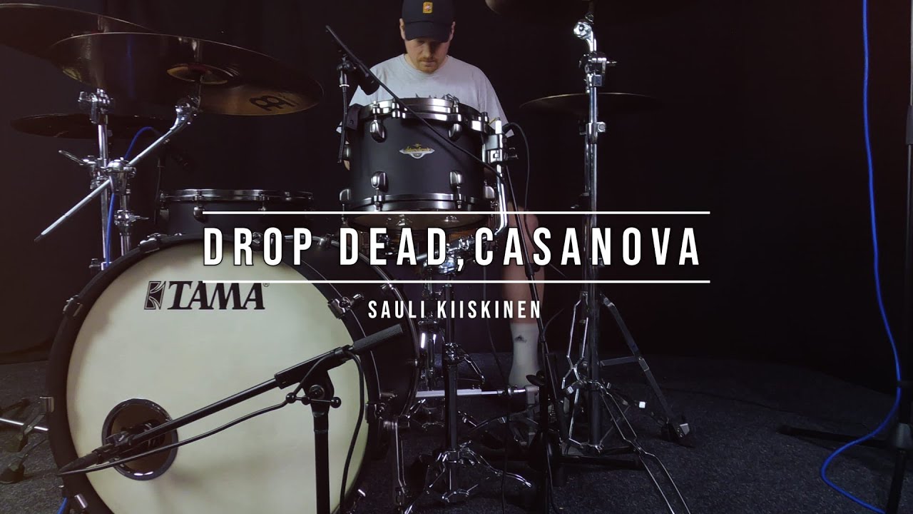 Disco Ensemble - Drop Dead Casanova - One take Drum cover by Sauli Kiiskinen