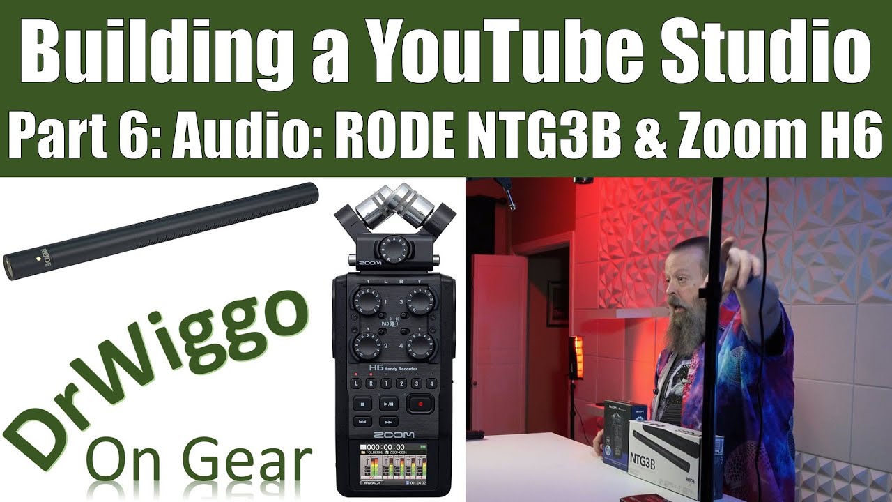 Обновление звука RODE NTG3B и Zoom H6 для домашней студии YouTube