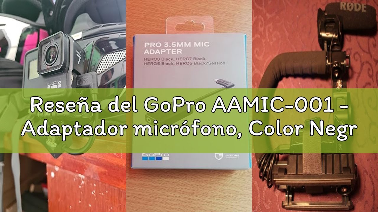 Reseña del GoPro AAMIC-001 - Adaptador micrófono, Color Negro