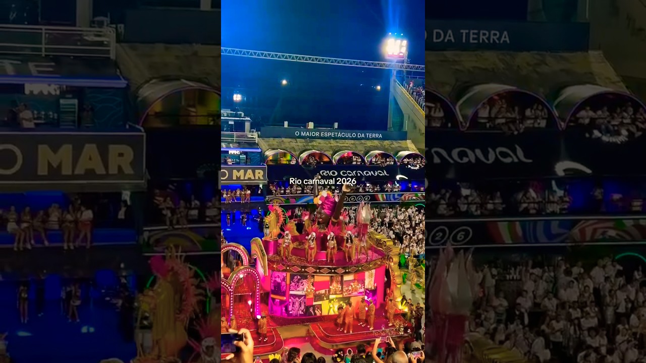 Rio Carnival 2026 🇧🇷🔥 Sambadrome Parade #riocarnival #rio #carnival #brasil #shorts