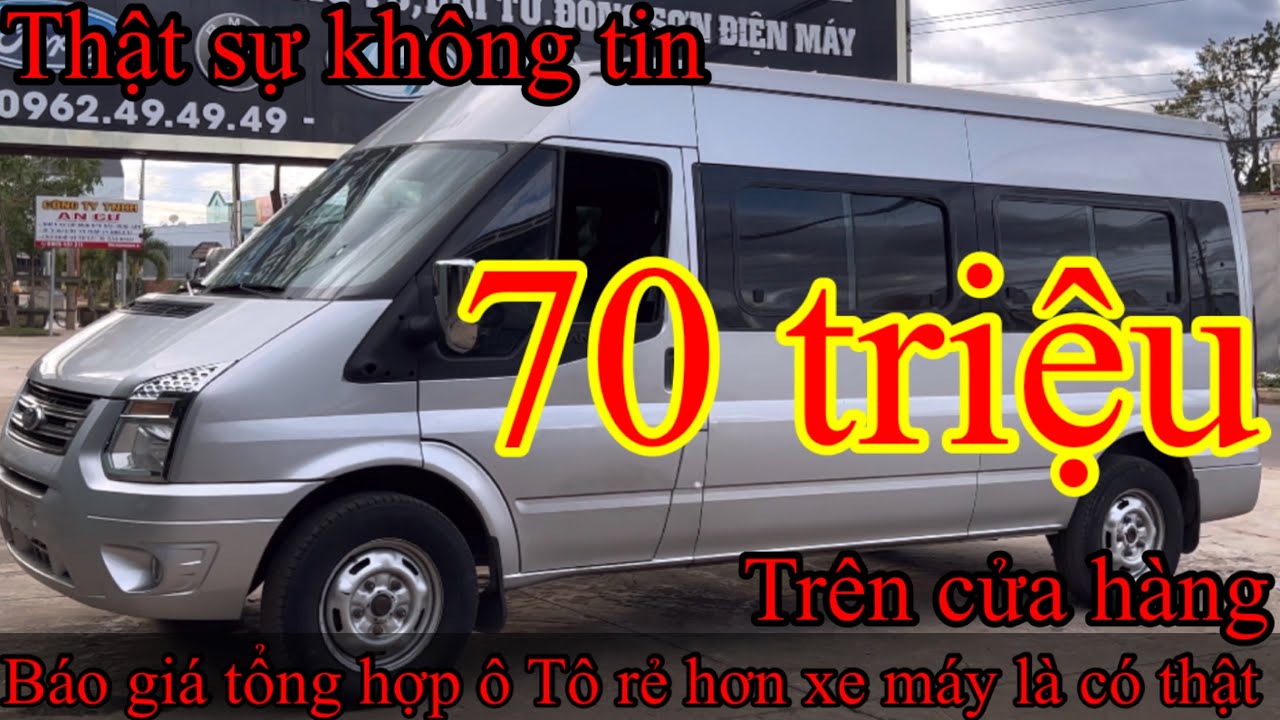 Báo giá Ford transit 16 chỗ và xe 7 chỗ máy dầu giá rẻ | Toyota foturne | Ford evrest | từ 70 triệu