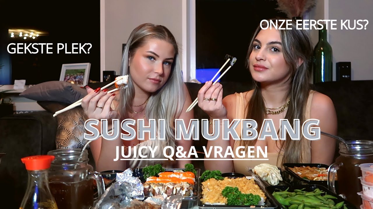 SUSHI MUKBANG| RODDELS BEVESTIGEN EN ONTKRACHTEN+ Q&A| LA BBELLA