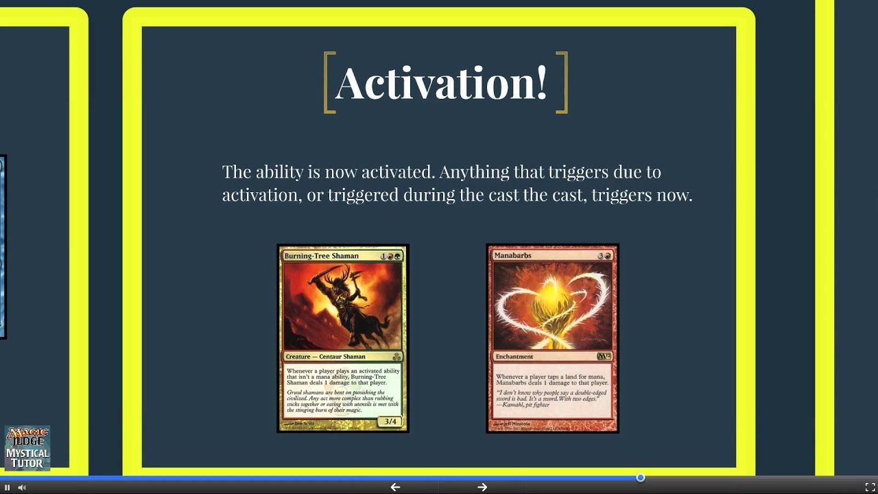 Casting a Spell - Activating Abilities