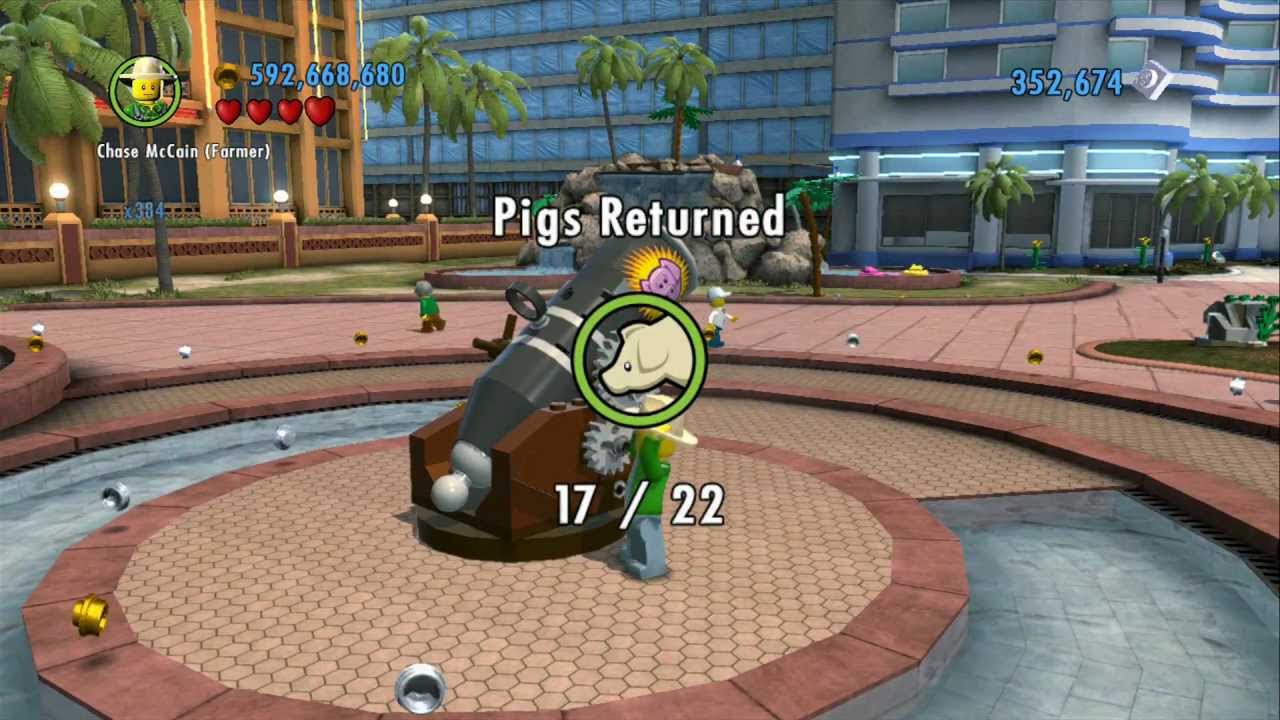 LEGO City Undercover 100% Guide - Paradise Sands (Overworld Area) - All Collectibles