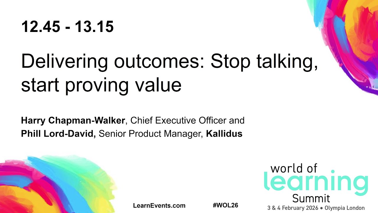 Delivering outcomes: Stop talking, start proving value