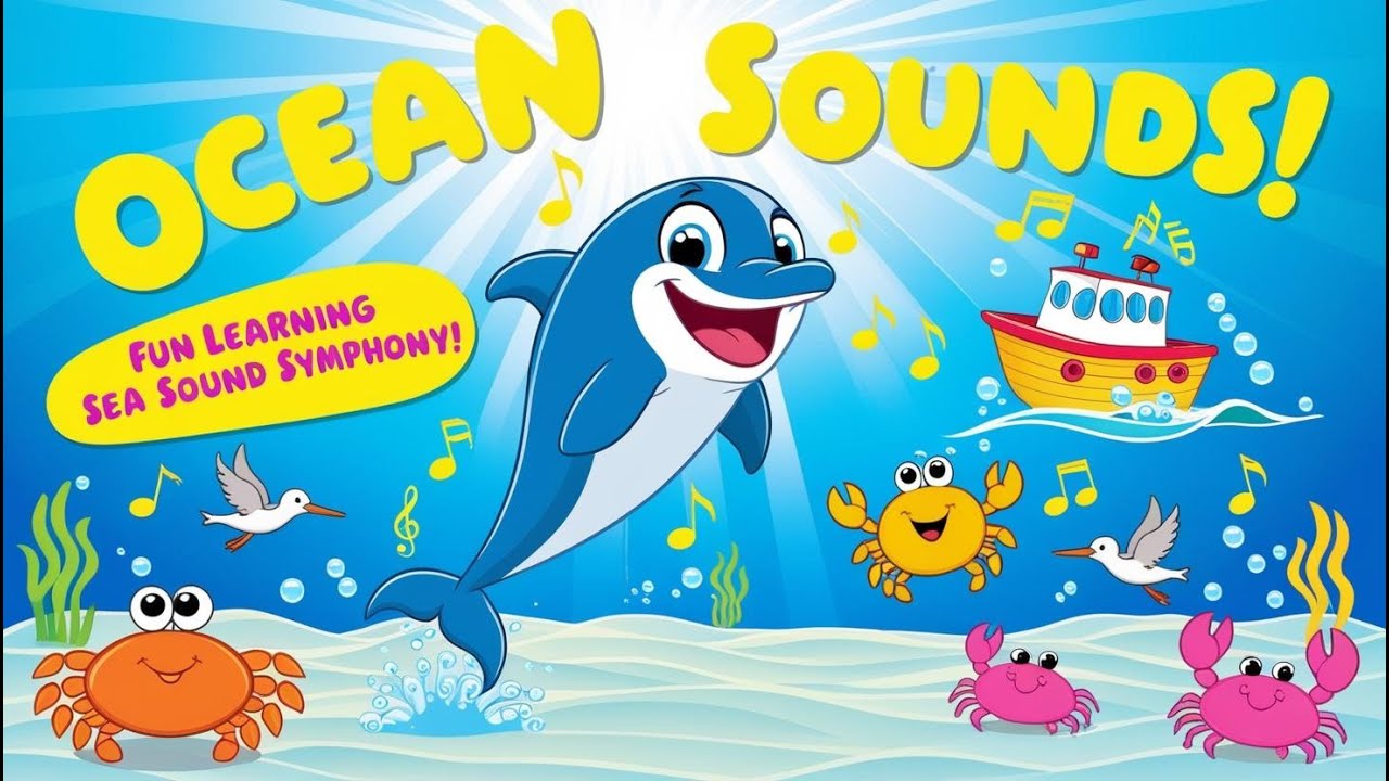 Ocean Sounds Song for Kids | Fun Learning with Sea Sound Symphony
