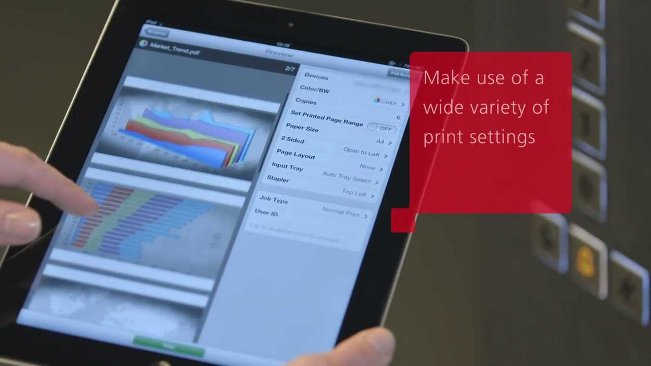 Ricoh's Smart Device Print & Scan, an app that expands the business uses of smart devices