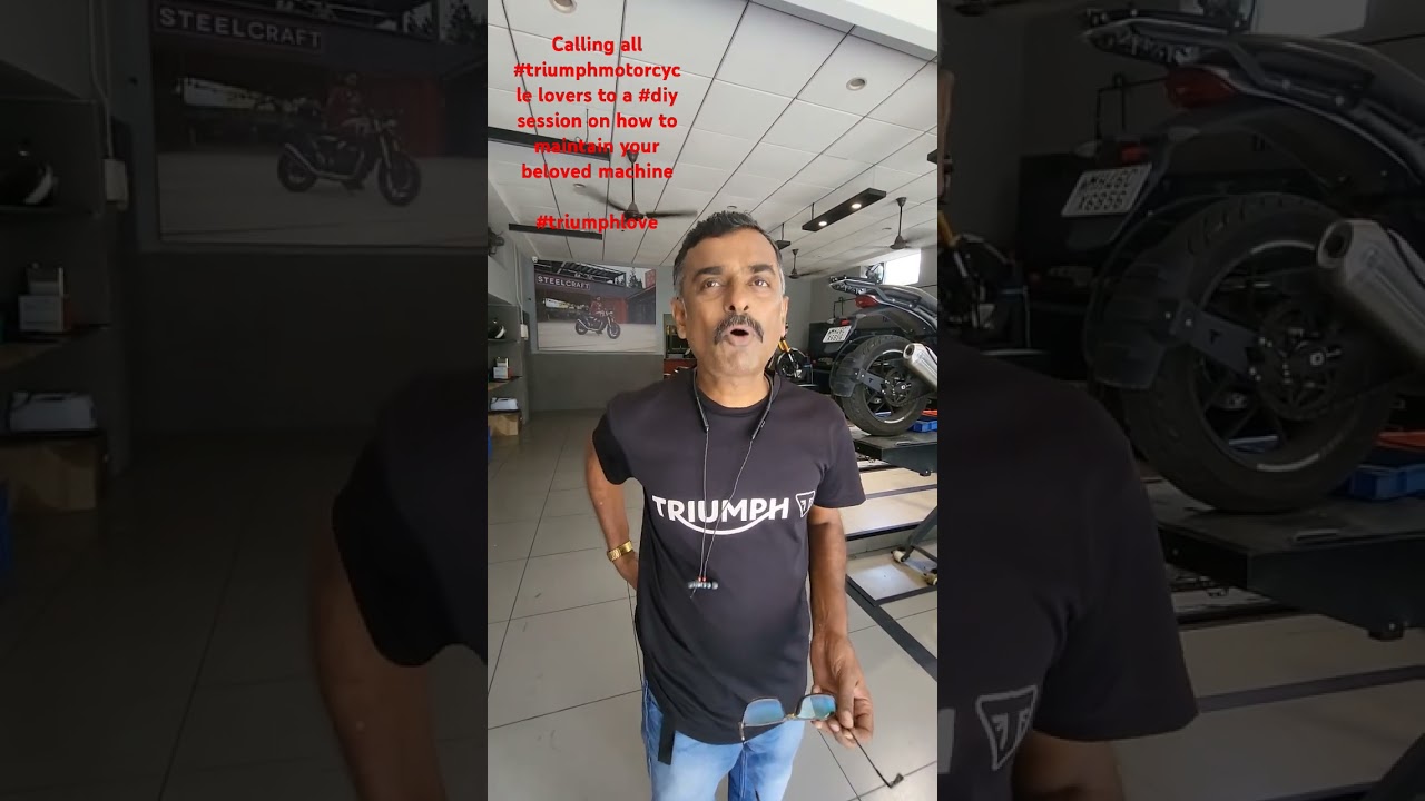 #TRIUMPHMOTORCYCLES DIY Session invitation to all #triumphowners