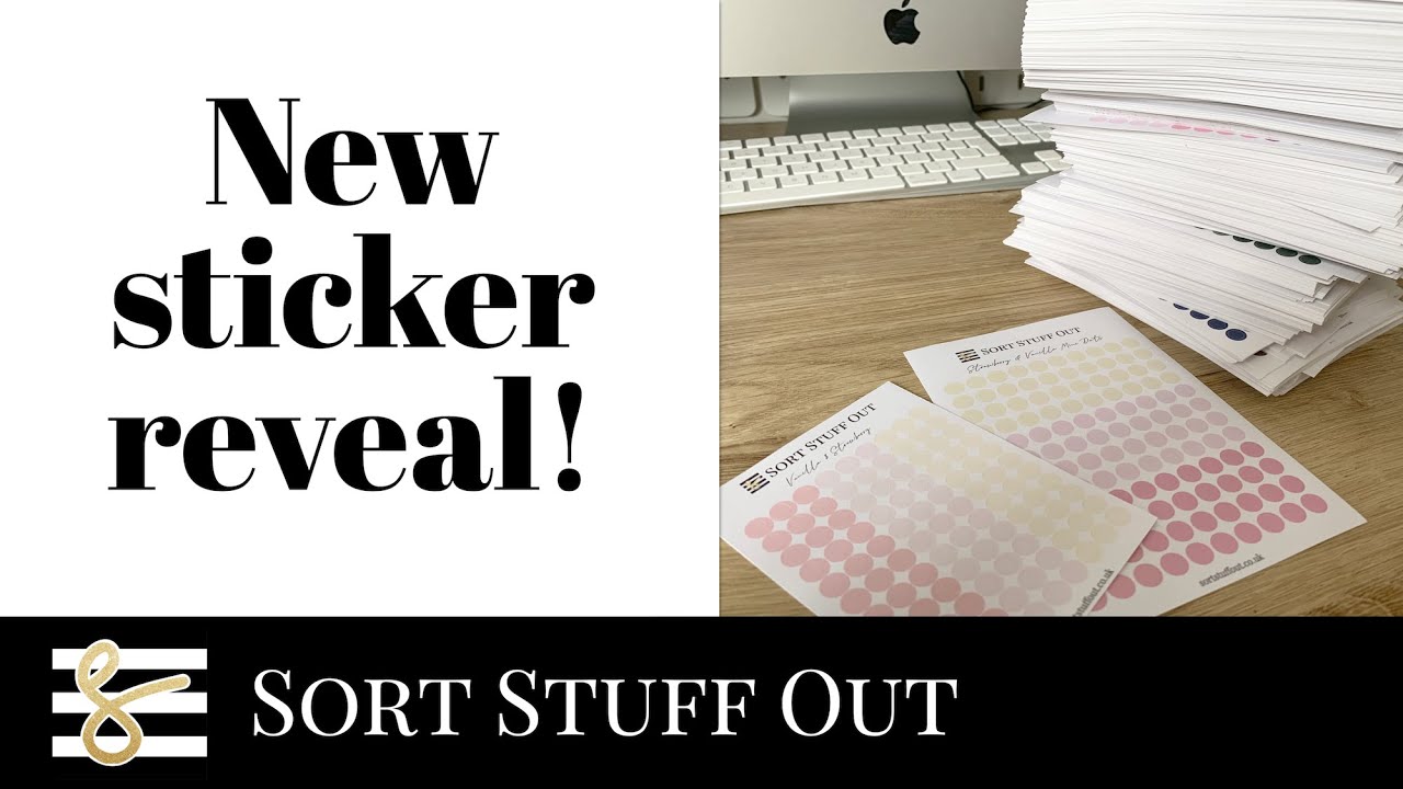 Sticker Unboxing and Reveal - Behind the Scenes - Small Business Diary - UK Planner Shop