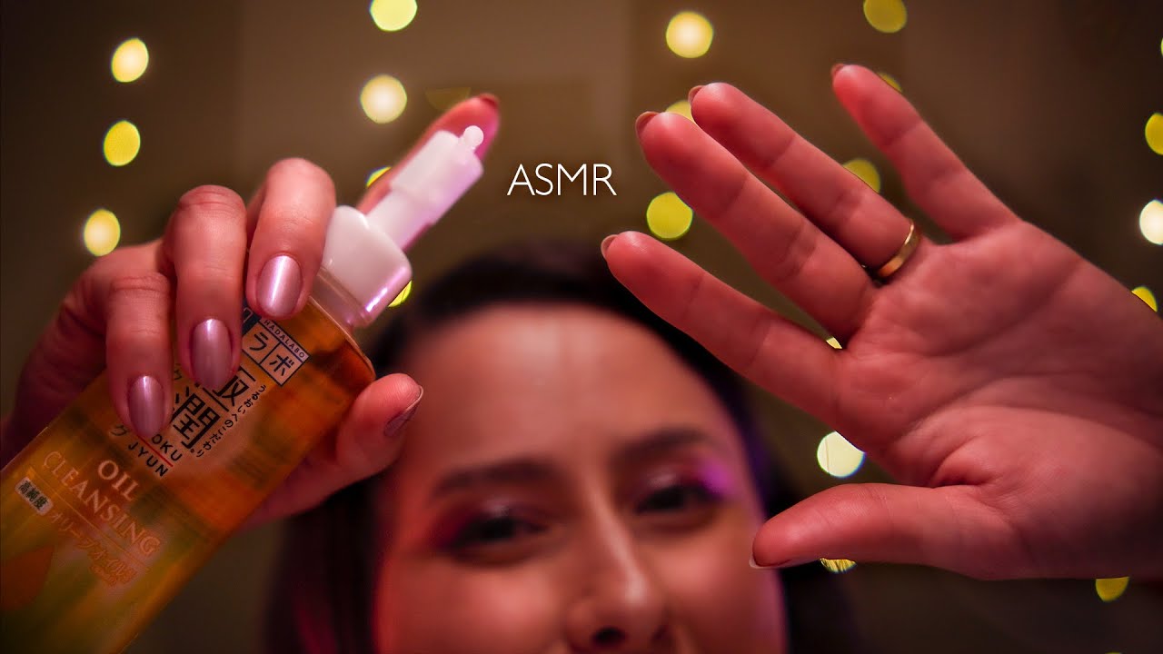 ASMR First Person Nighttime Facial Spa 🌙 Dreamy Skincare, Relax and Sleep [ Portuguese ]