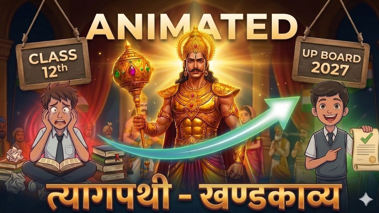TYAGPATHI Khandkavya Class 12 | त्यागपाठी खंडकाव्य Explanation in Hindi | UP Board Animated Video