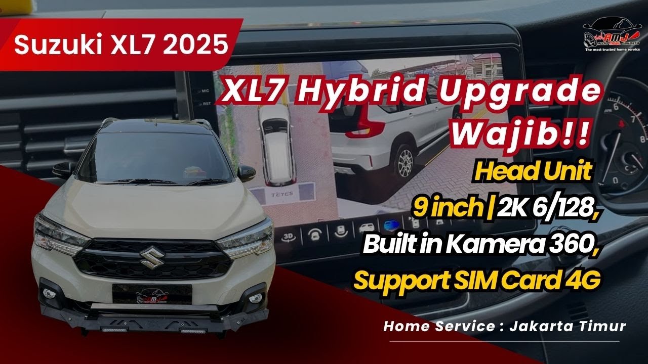 Bosen Headunit Suzuki XL7 Hybrid 2025 Bawaan? Ganti ke Android 9” 2K + Kamera 360  |📍Jakarta Timur
