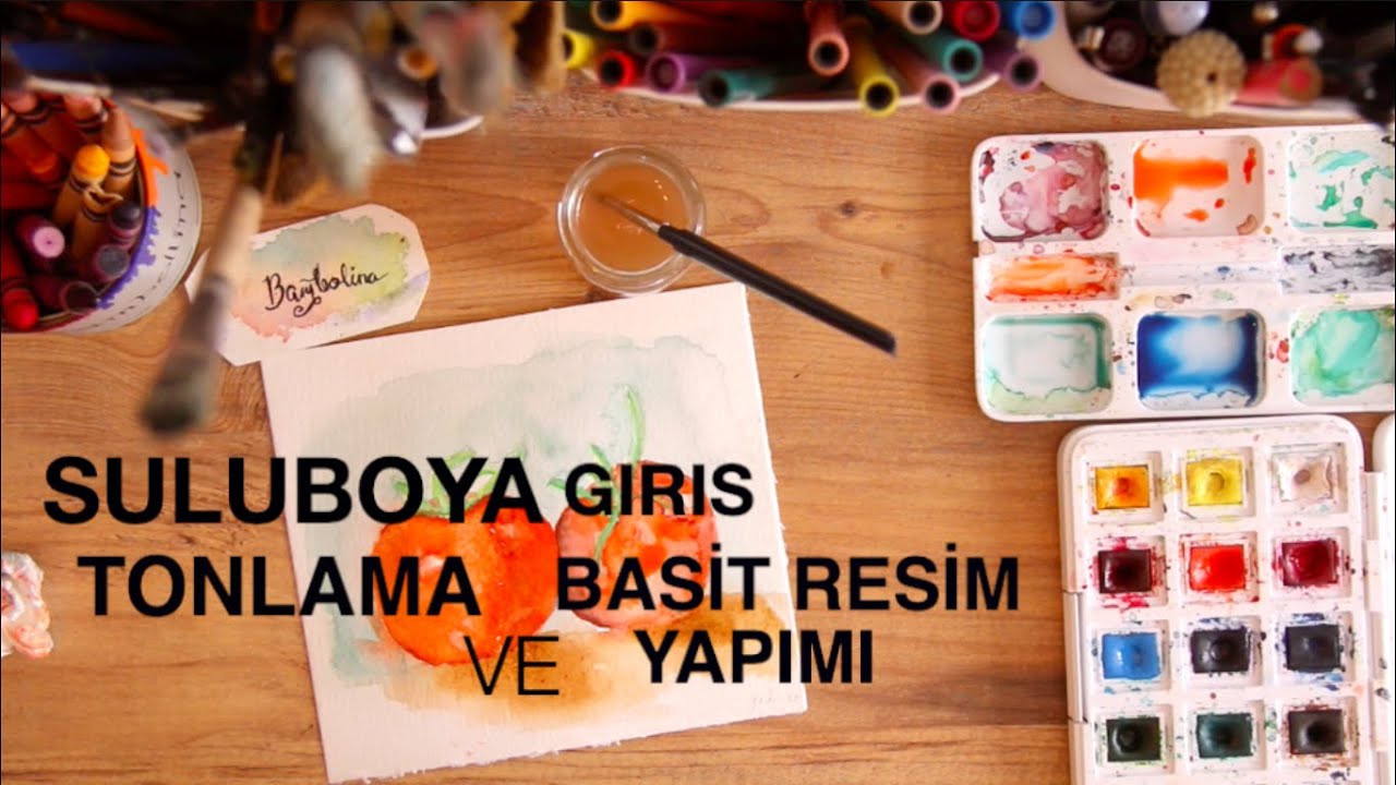 SULUBOYA GIRIS 2 I Tonlama Nasıl Yapılır? ve Kolay Suluboya Çalışması