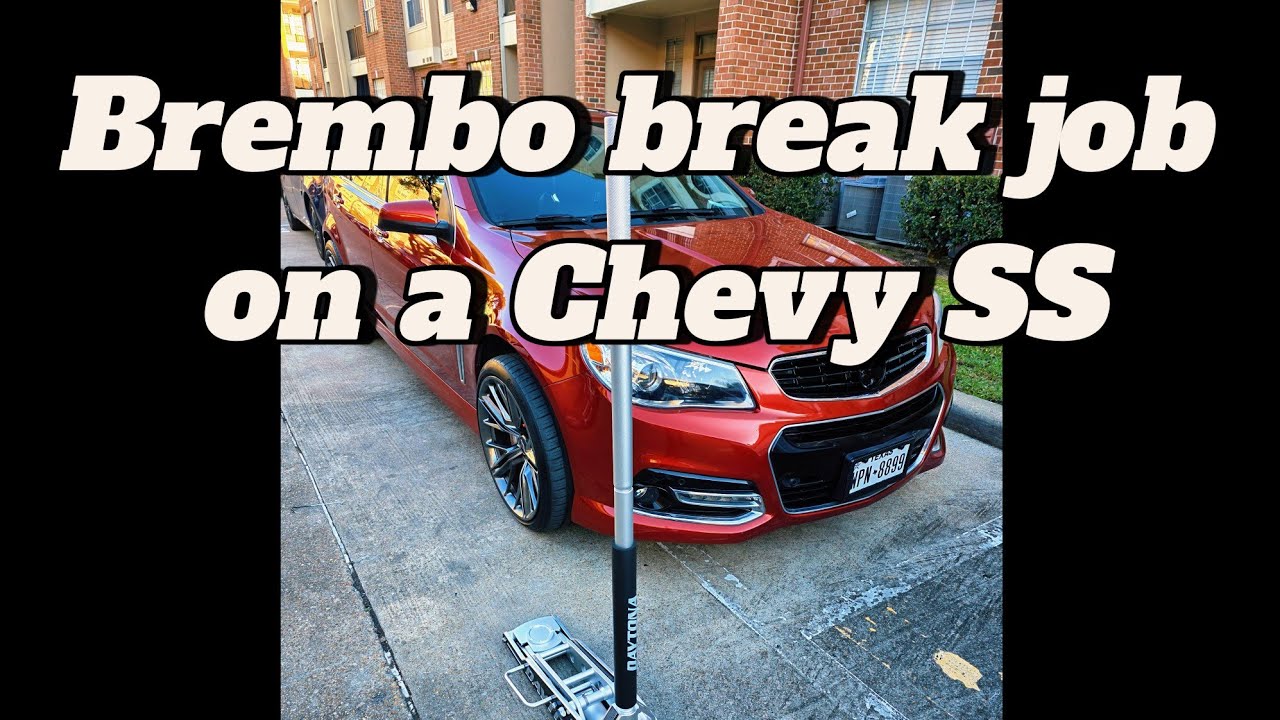 Chevy SS Brembo brake job 