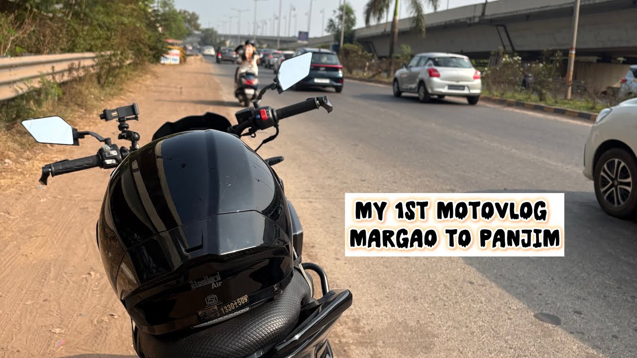 My 1st motovlog.  Margao To Panjim Road 🛣️  #margao #panjim #goa #roadtrip #travelvlog 