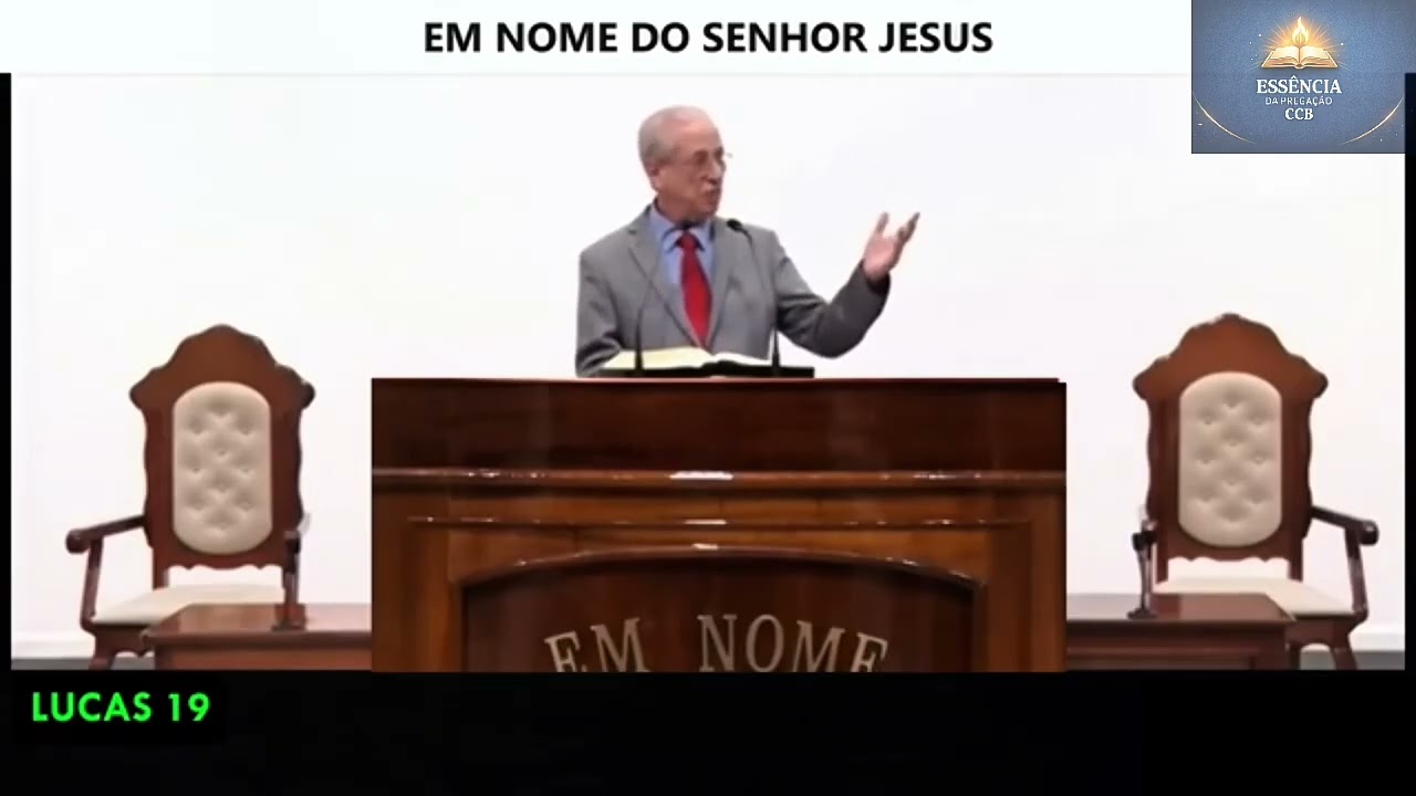 Pregação CCB irmão Luiz Carlos. Palavra 