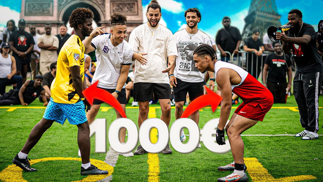 1 contre 1 pour 1000€ version FRANCE (Paris) 🏈 🇫🇷