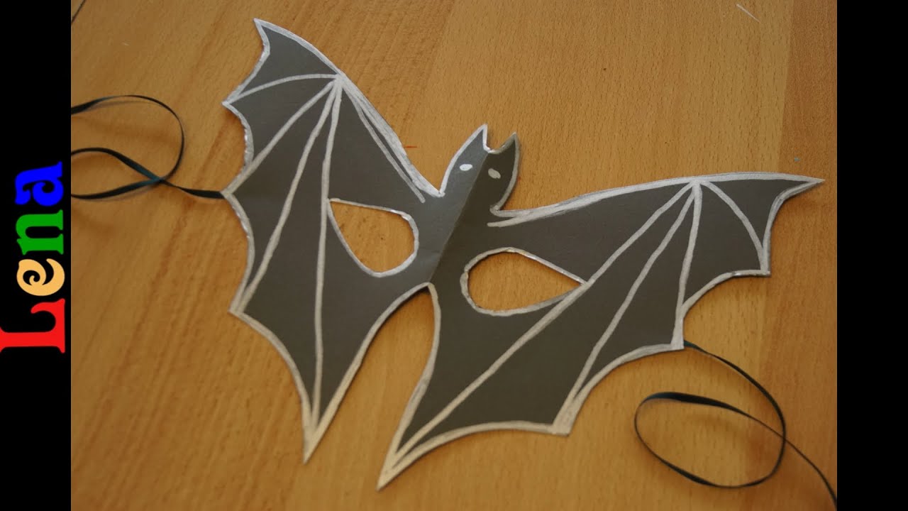 𝗞𝗿𝗲𝗮𝘁𝗶v 𝗺𝗶𝘁 𝗟𝗲𝗻𝗮 🦇 Batman face mask Bat halloween mask 🦇 Batman Maske basteln 🦇 Fledermaus zeichnen