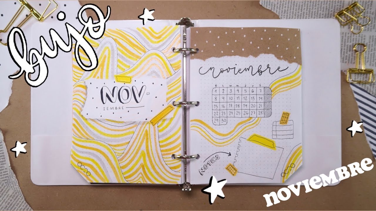 BULLET JOURNAL planea conmigo NOVIEMBRE! 2020! ✄ Barbs Arenas Art!